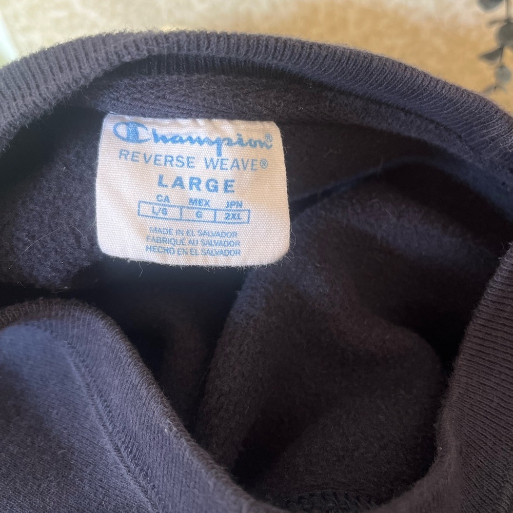 Vintage Champion VIRGINIA embroidered cotton heavy reverse weave sweatshirt - Picture 5 of 8